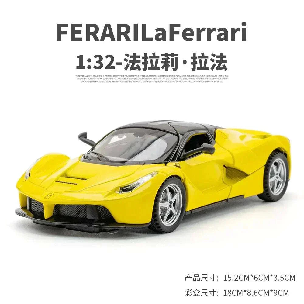 Ferrari Miniature Model, Laferrari Diecast car, Sound Light Pull Back