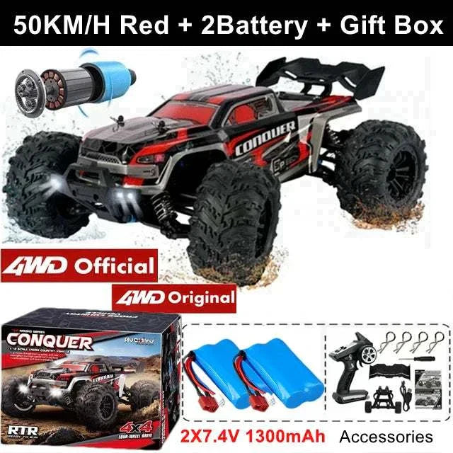 4WD RC Car 1:16 80KM/H Brushless Car Off Road High Speed Toy Kids