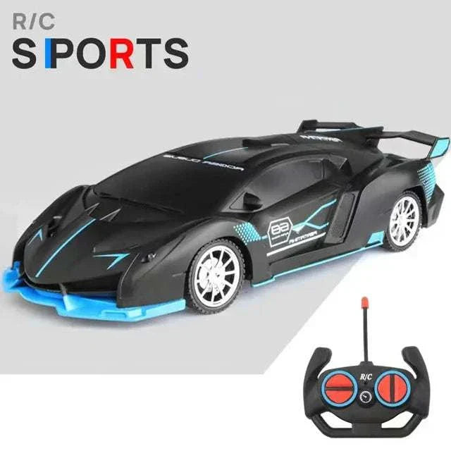 1 18 RC Car LED Light Remote Control Collectible Sport Car Gift Racing