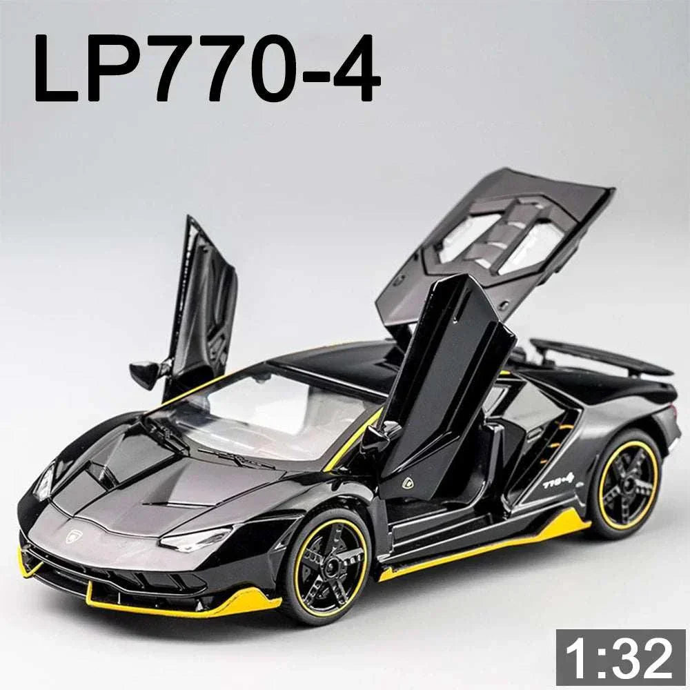 1 32 Car Toy To Scale Lambor LP770, Model Cars Collectible Toys Gift