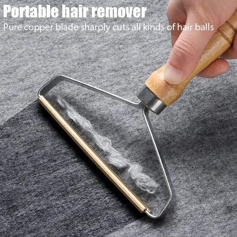 Portable Pet Hair Remover - Manual Scraper & Lint Cleaner for Cats