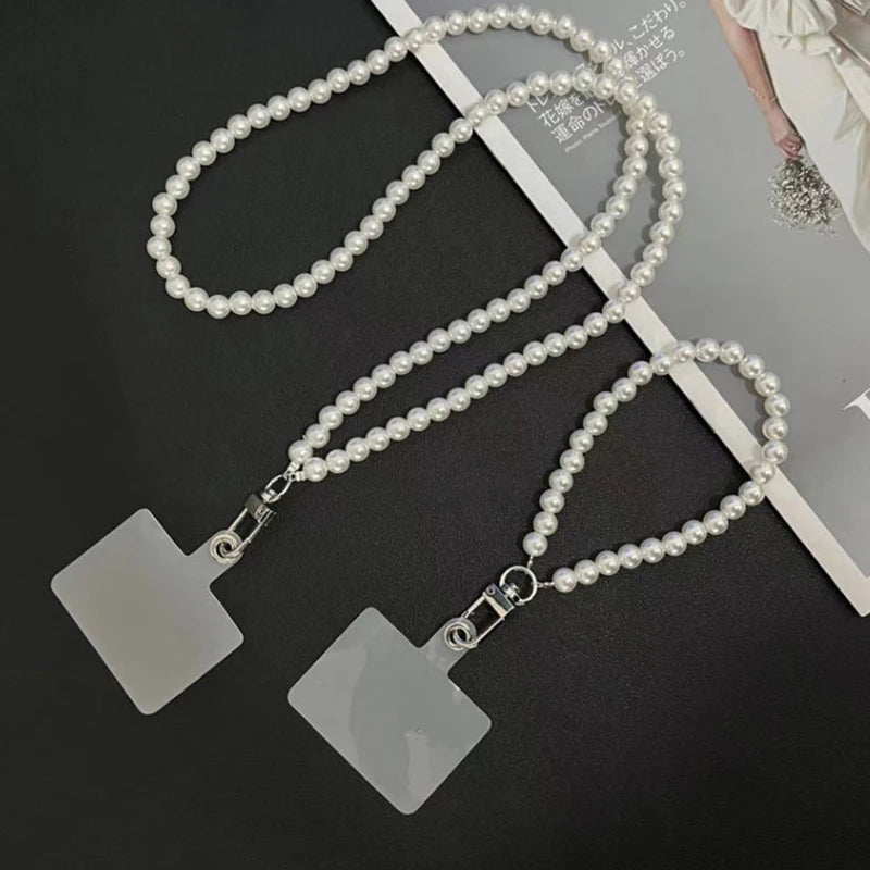 Phone Anti-lost Sling Belt Universal Clip Bag Bag Chain Long Crossbody Chain Hand-beaded Lanyard Women's Mobile Phone Lanyard