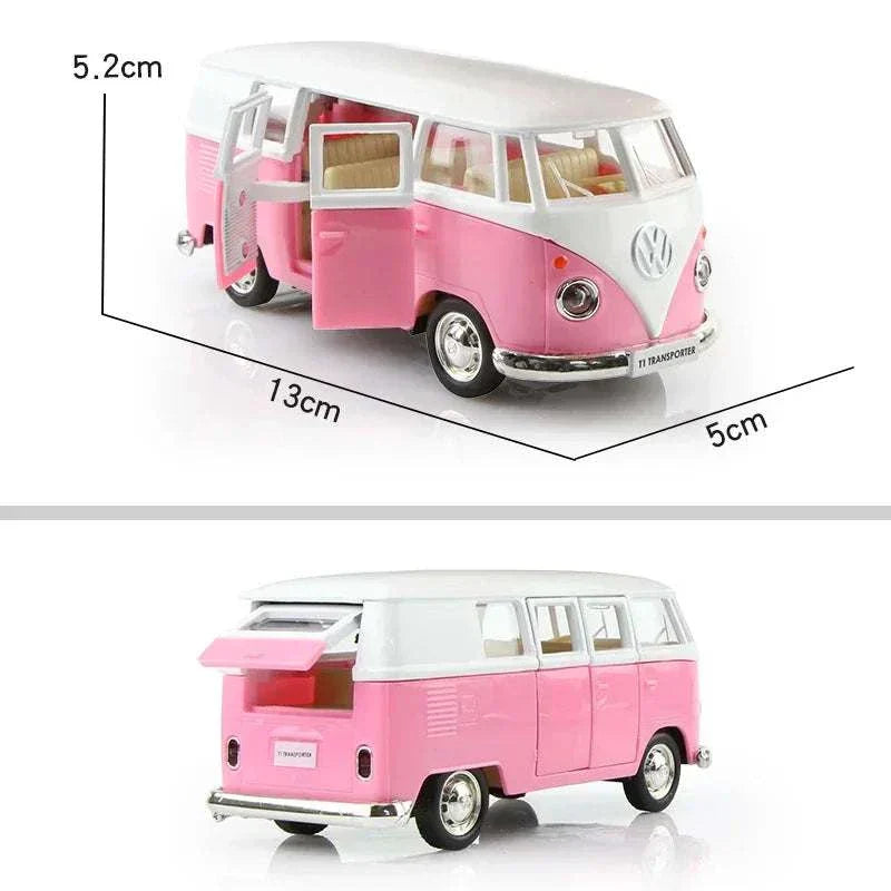 Volkswagen Toy Car, 1/36 scale Alloy Diecast VW T1 Bus, Colour options