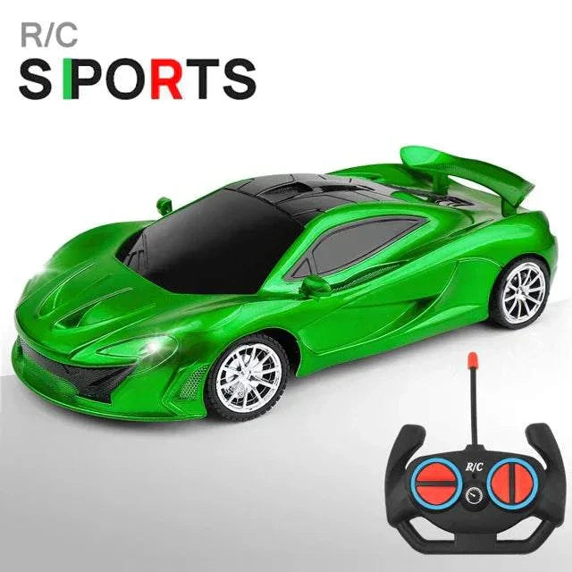 1 18 RC Car LED Light Remote Control Collectible Sport Car Gift Racing