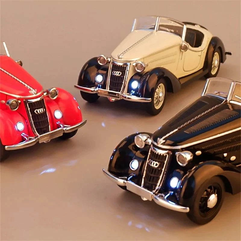 1:32 AUDI WANDERER W25K Classic Alloy Open Car Model Diecasts Metal Toy Vehicles Car Model Sound and Light Collection Kids Gift