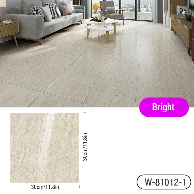 3D tile stickers Simulated Marble Floor - PVC Waterproof Stylish 3D