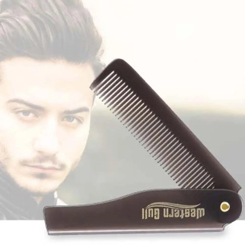1Pc Portable Folding Pocket Combs For Men Oil Head Portable Beard Combs Hair Styling Product Combs For Man Women Folding Comb