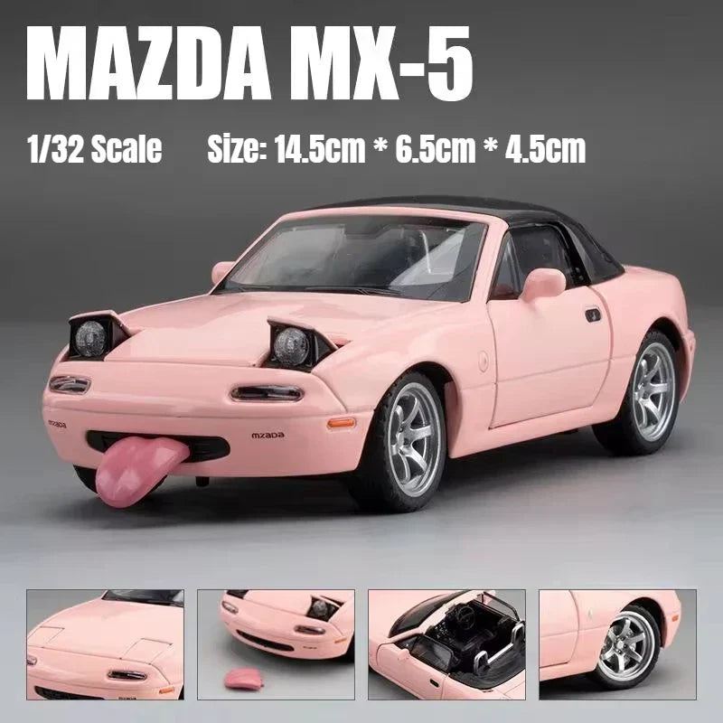 Mazda MX-5 Car Model, 1/32 Mazda MX-5 Miata RoadSter, Sound & Light Doors Openable