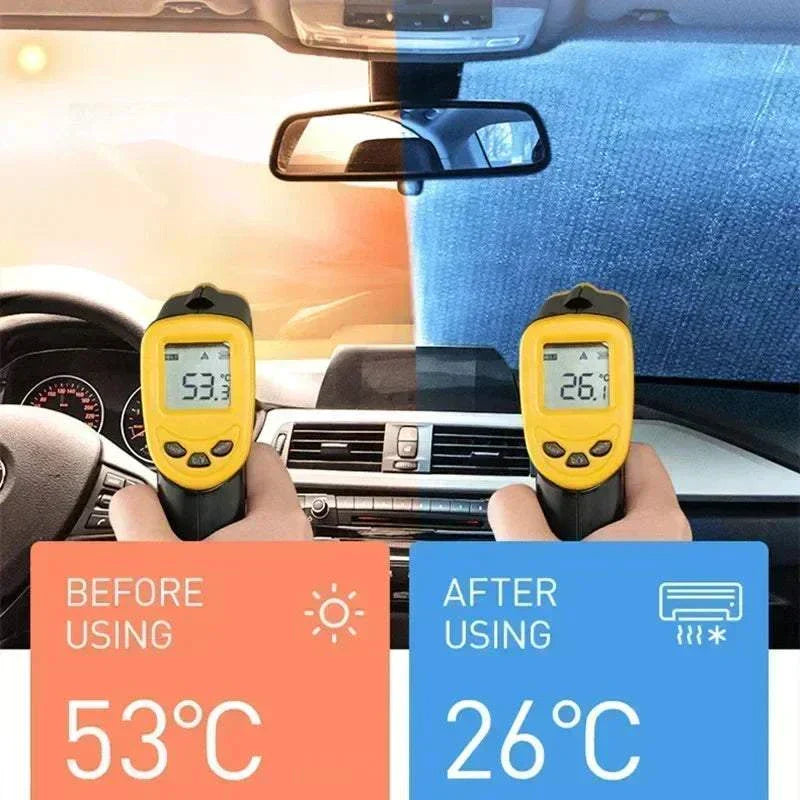 Car windshield sun visor 140cm Foldable,  Portable  Sun Cover, Anti UV