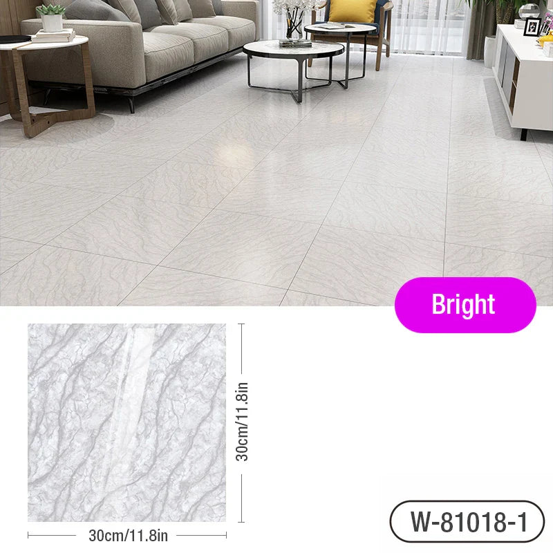 3D tile stickers Simulated Marble Floor - PVC Waterproof Stylish 3D