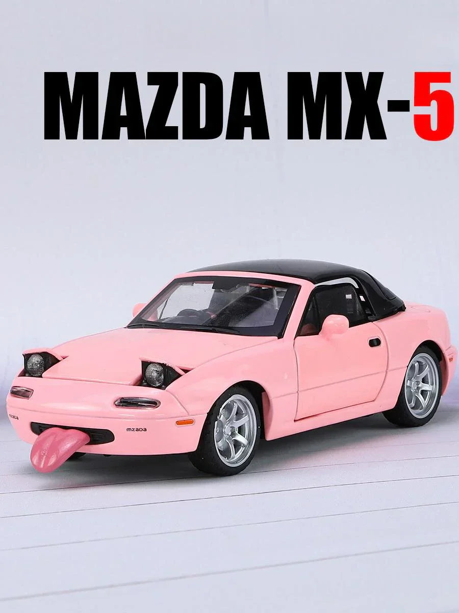 Mazda MX-5 Car Model, 1/32 Mazda MX-5 Miata RoadSter, Sound & Light Doors Openable