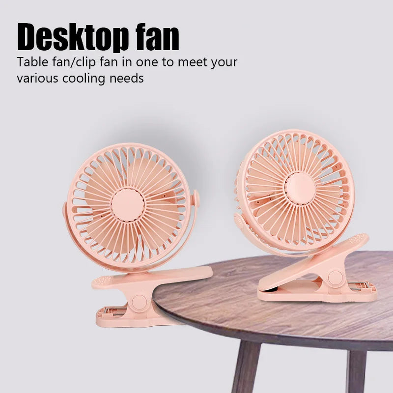 Portable Mini Hand Clip Fan  Desktop Electric Fan High Quality