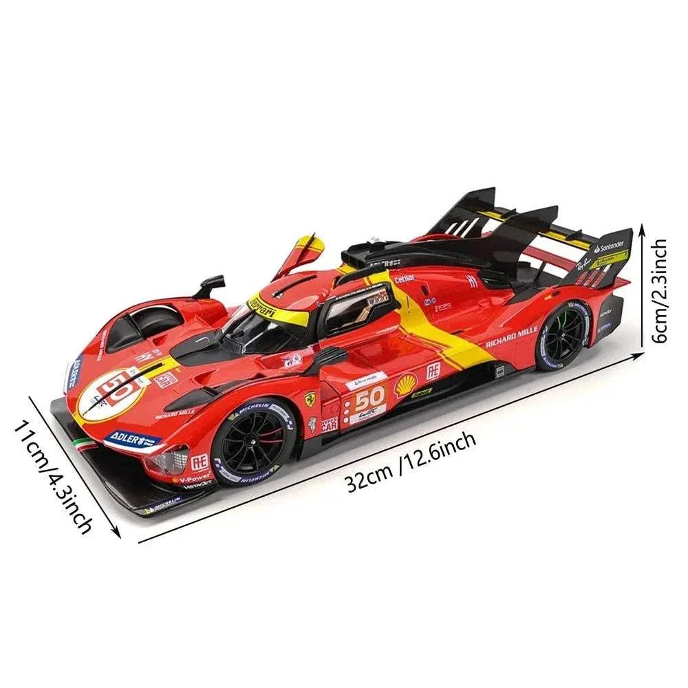 Bburago 1/18 Ferrari 499P Model Car – Die Cast Racing Collectible Gift