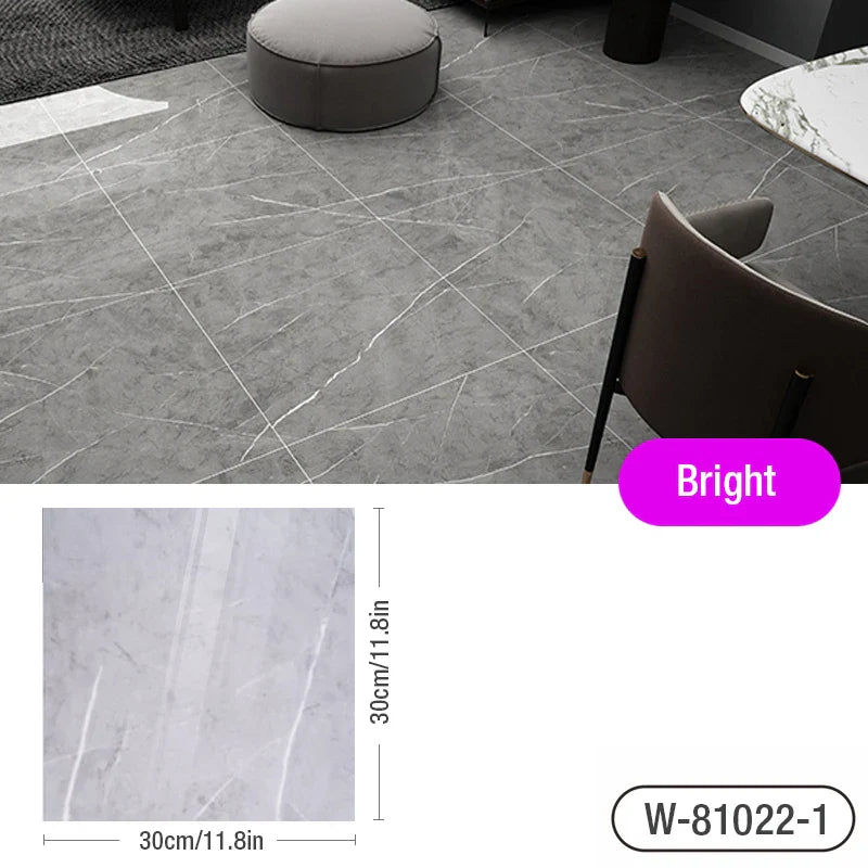 3D tile stickers Simulated Marble Floor - PVC Waterproof Stylish 3D