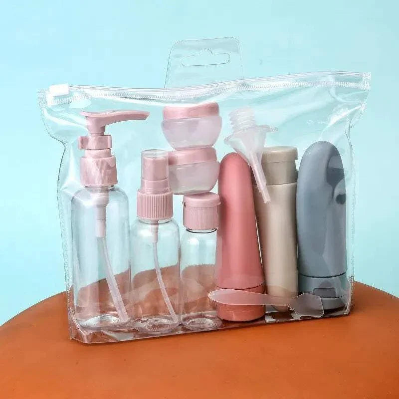 11PCS Travel Bottles Set – Empty Containers with Storage Bag for Liquids