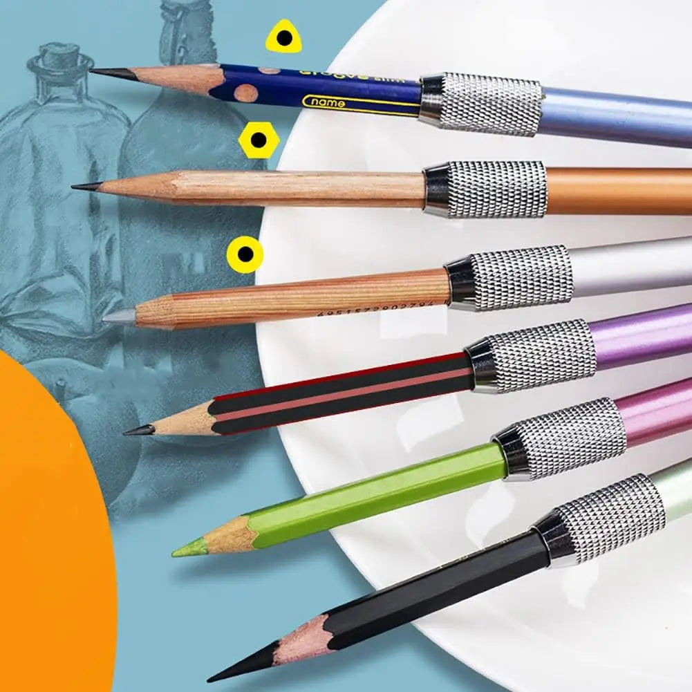 Simple Adjustable Single Head Pencil Extender Holder Sketch Painting Art Write Tools School Office Supplies Student Stationery
