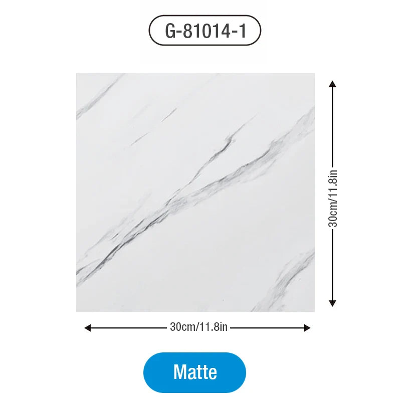 3D tile stickers Simulated Marble Floor - PVC Waterproof Stylish 3D