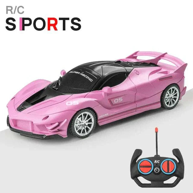 1 18 RC Car LED Light Remote Control Collectible Sport Car Gift Racing